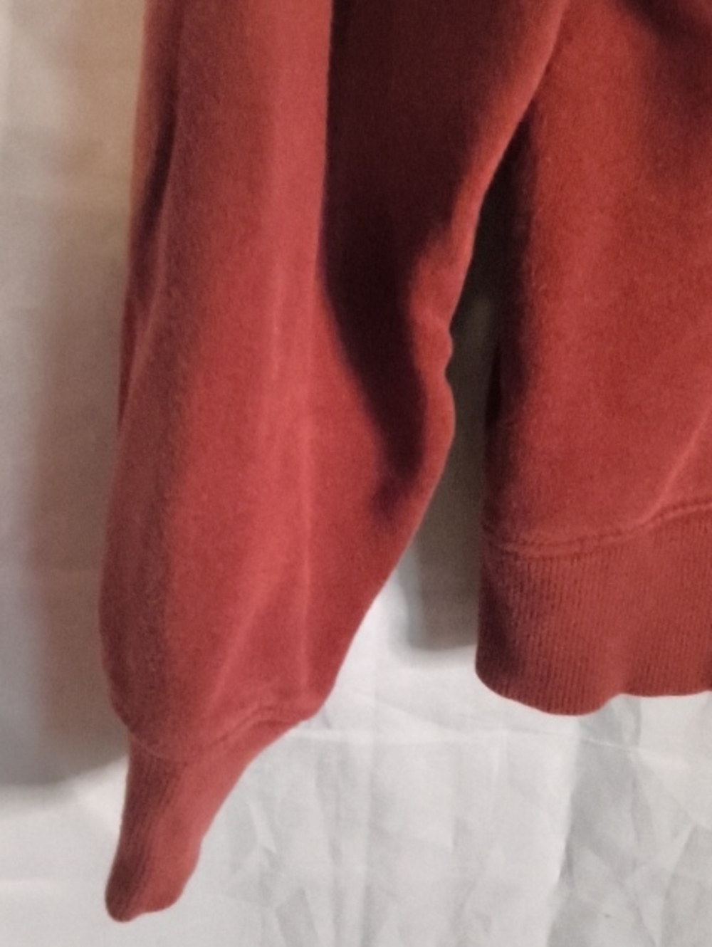 The North Face Mens Medium Hoodie Deep Red Orange Logo - Picture 6 of 8